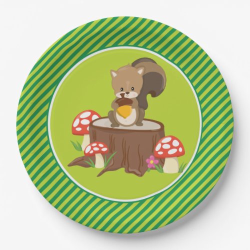 Woodland Animals  Squirrel Paper Plates