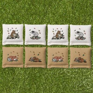 Woodland Animals Storybook Kids Cornhole Bags