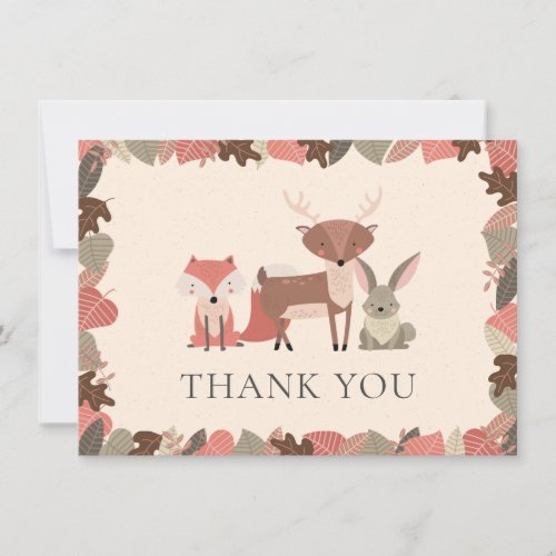 Woodland Animals Thank You