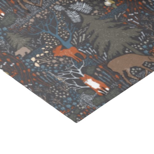 Woodland Animals Winter Woods Tissue Paper