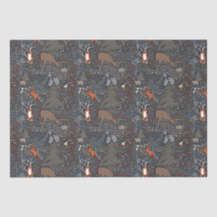 Woodland Animals Winter Woods Tissue Paper