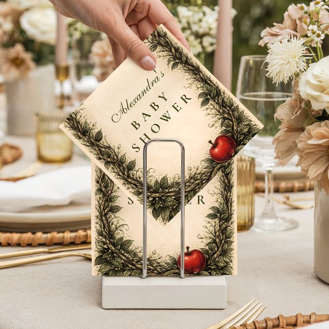 Woodland Apple Forest Baby Shower Napkins (Creator Uploaded)