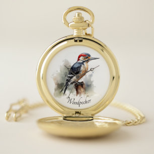 Woodland Avian Gold Heirloom Timepiece Pocket Watch