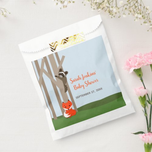 Woodland Babies Baby Shower Favor Bag