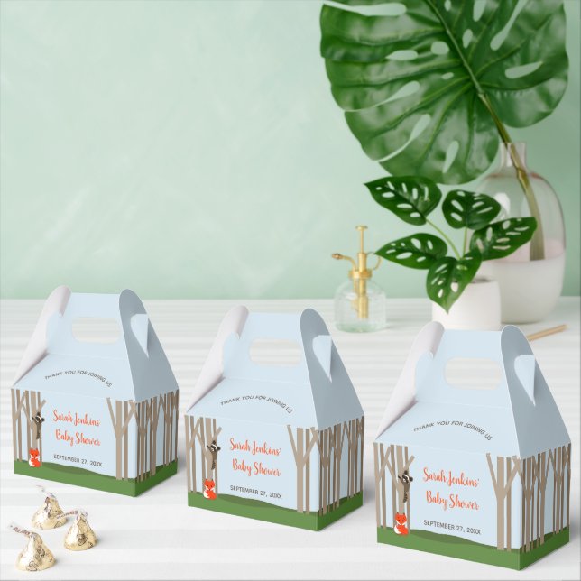 Woodland Babies Baby Shower Favor Box (Multiple)