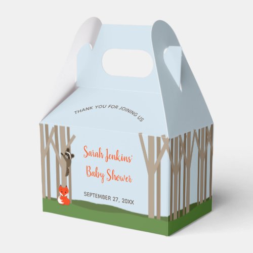 Woodland Babies Baby Shower Favor Box