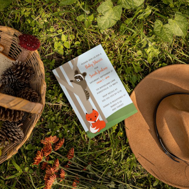 Woodland Babies Baby Shower Invitation (Creator Uploaded)