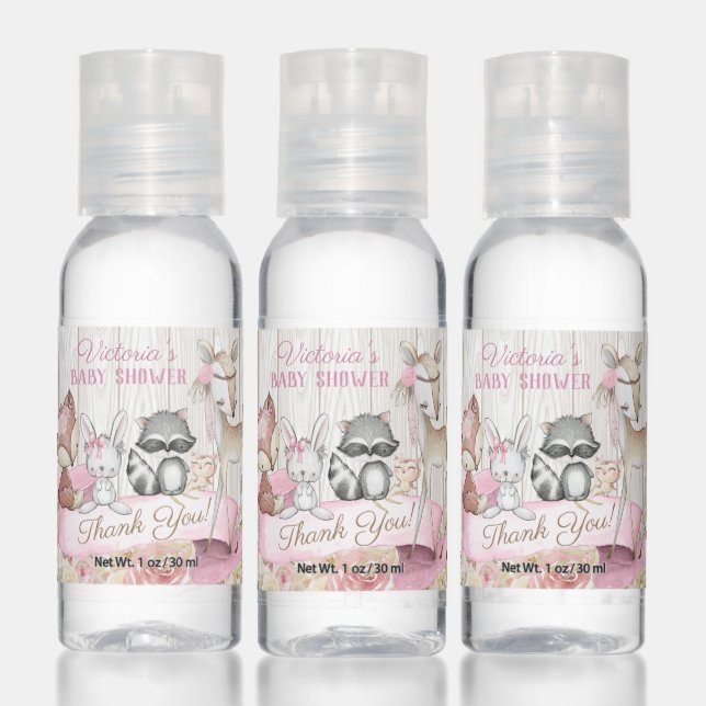 Woodland Baby Animal Baby Shower Hand Sanitizer (Set)
