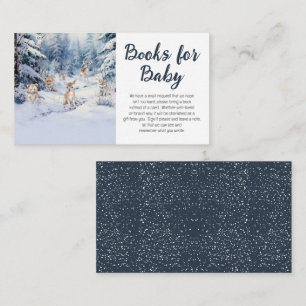 Woodland Baby Animals Winter Baby Books for Baby Enclosure Card
