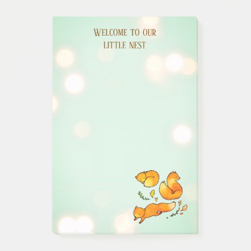 Woodland Baby Arrival Newborn Post-it Notes