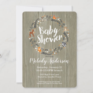 Woodland Baby | Baby Shower Invitation