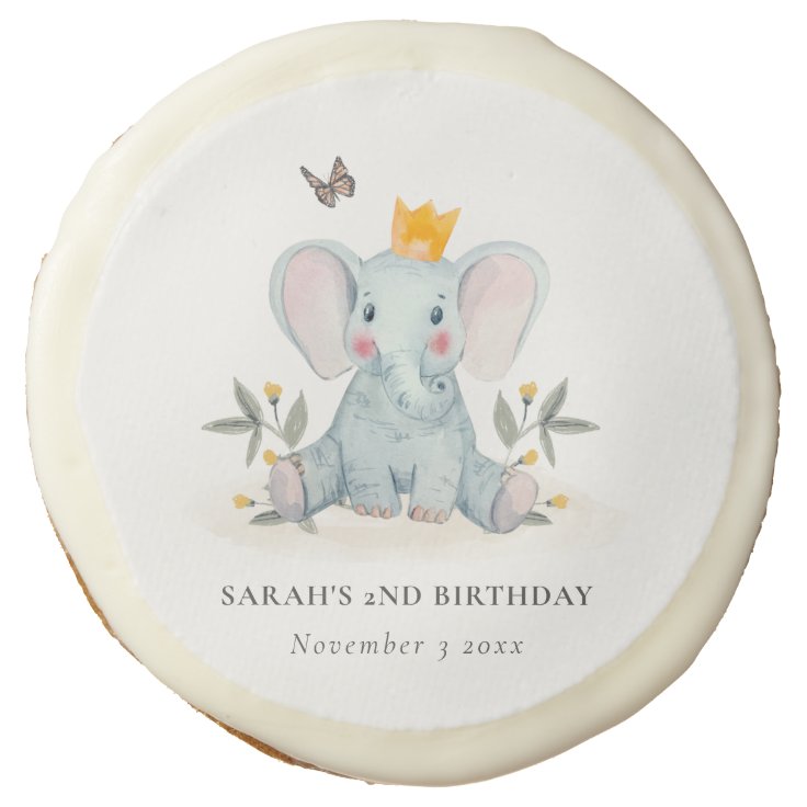 Woodland Baby Elephant Foliage Any Age Birthday Sugar Cookie Zazzle   Woodland Baby Elephant Foliage Any Age Birthday Sugar Cookie R09162785d6804fc6909b4e310ea53b26 Zimmb 736 