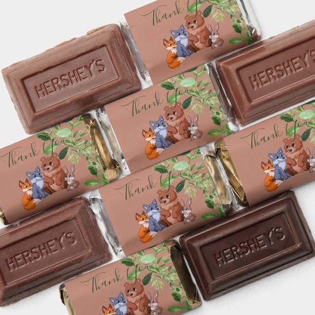 Woodland Baby Forest Friends Candy Wrapper Label Hershey's Miniatures (Creator Uploaded)