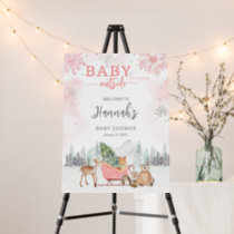 Woodland Baby It's Cold Outside Shower Welcome Foam Board