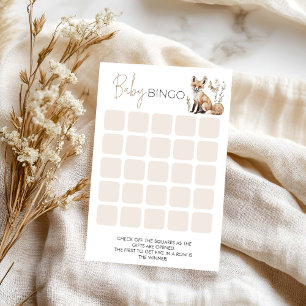 Woodland Baby Shower Bingo Game