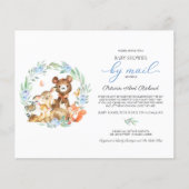 Woodland Baby Shower By Mail Budget Invitation (Front)