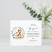 Woodland Baby Shower By Mail Budget Invitation (Standing Front)