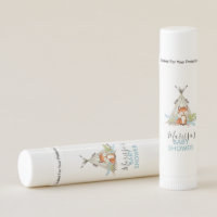 Woodland Baby Shower Favor Lip Balm