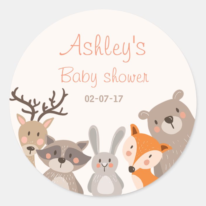 animal themed baby shower favors