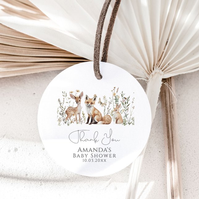 Woodland Baby Shower  Favor Tags (Creator Uploaded)