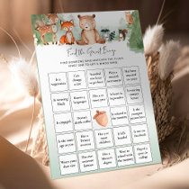 Woodland Baby Shower Game Find The Guest Bingo