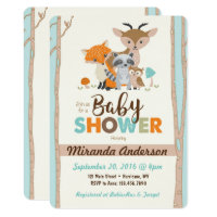 Woodland Baby Shower Invitation