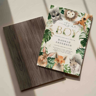 Woodland Baby Shower Invitation