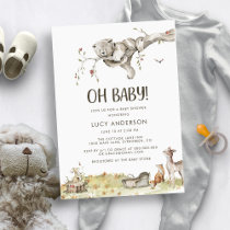 Woodland Baby Shower Invitation