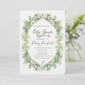 Woodland Baby Shower Invitation (Standing Front)