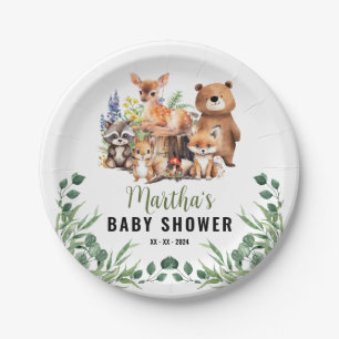 Woodland Baby Shower Invitation   Woodland animals Paper Plates