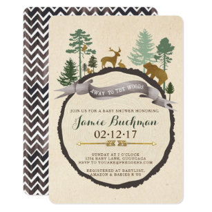 Woodland Baby Shower Invitations Zazzle Woodland Baby Shower Invite