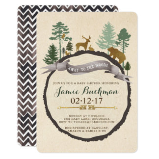 Woodland Baby Shower Invite