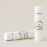 Woodland Baby Shower Lip Balm | Animals Greenery