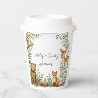 Woodland Baby Shower Paper Cup