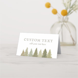 Woodland Baby Shower Place Card
