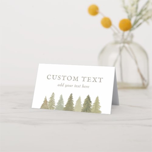 Woodland Baby Shower Place Card