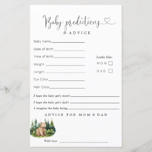 Woodland Baby Shower Predictions Advice