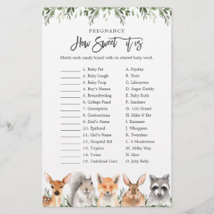 Woodland Baby Shower Pregnancy How Sweet It Is