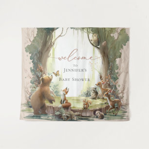 Woodland Baby Shower Tapestry