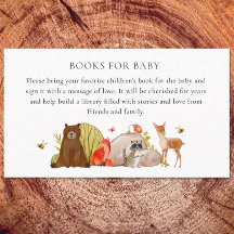 Woodland Baby Shower Watercolor Book for Baby