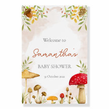 Woodland Baby Shower Welcome Sign