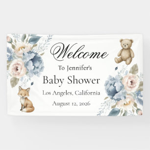 Woodland Baby Shower Welcome Sign