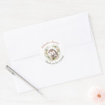 Woodland Baby with Cute Hedgehog Custom