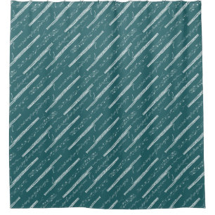 Woodland Bassoon Music Gift Band Orchestra Teal Shower Curtain