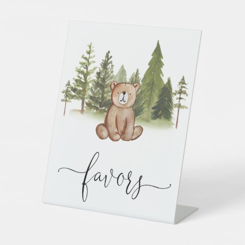 Woodland Bear Baby Shower Favors