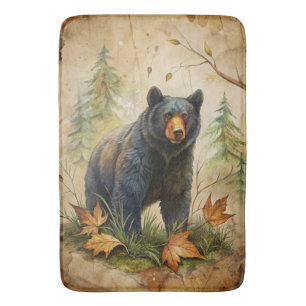 Woodland Bear Bath Mat