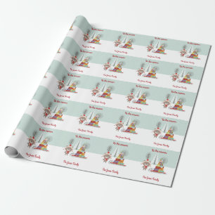 Woodland Bear Christmas Wrapping Paper