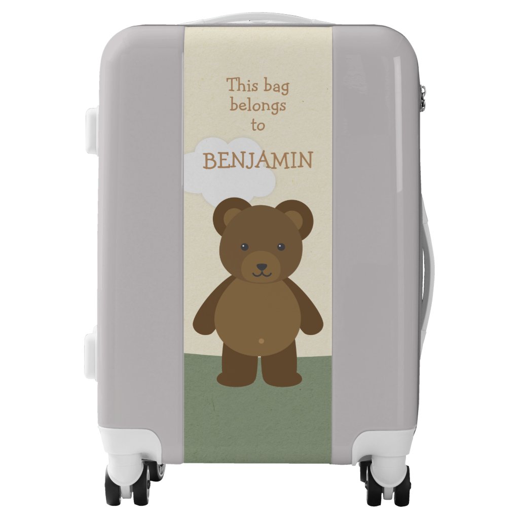 Woodland Bear Kids Luggage