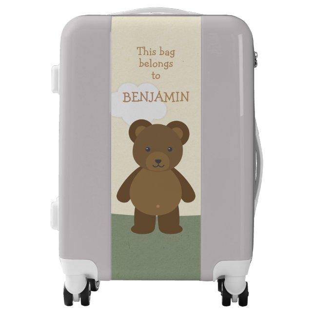 Woodland Bear Kids Luggage (Front)