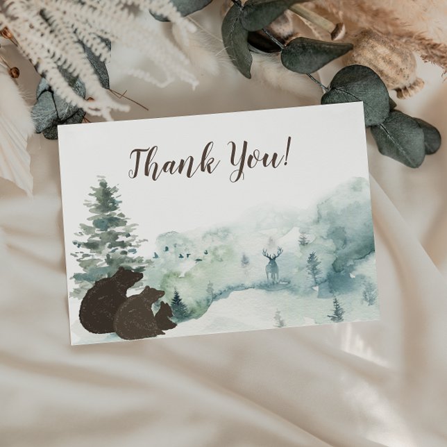 Woodland Bear Thank You Momma & Pappa (Creator Uploaded)